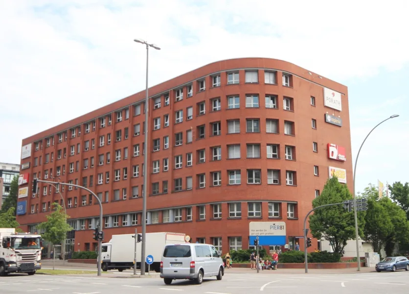 Gebäudeansicht - Büro/Praxis mieten in Hamburg-Hammerbrook - Provisionsfreie Bürofläche im "Pier 81" in Hammerbrook