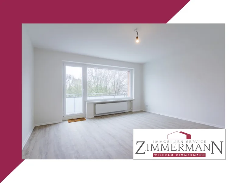Wohnzimmer - Wohnung kaufen in Hamburg - Frisch sanierte Wohnung mit Süd-Westbalkon in Eidelstedt