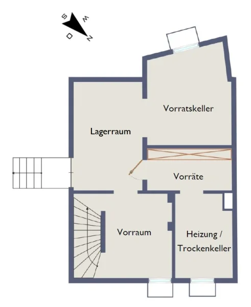 Grunriss KG beschriftet