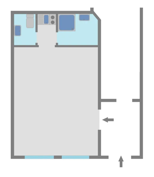 Schematischer Grundriss