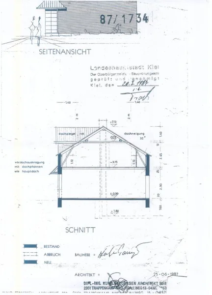 Schnittzeichnung Hamburger Cha