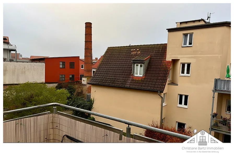 Blick vom Balkon