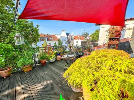 Panoramasicht Dachterrasse - Wohnung kaufen in Bremen - Individuelle Maisonettewohnung mit Dachterasse in Finndorff *provisionsfrei*