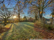 Garten im Winter Blick nach SO