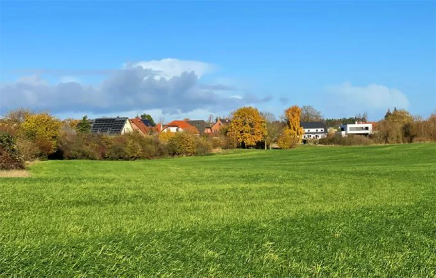 Ansicht von Südsüdost - Grundstück kaufen in Kritzmow - Südwestlicher Stadtrand von Rostock - ca. 2,3 ha Bauerwartungsland