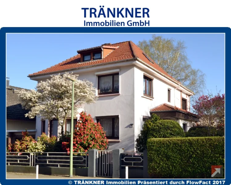 Ansicht - Haus kaufen in Bremerhaven - Repräsentative Villa mit parkähnlichem Garten