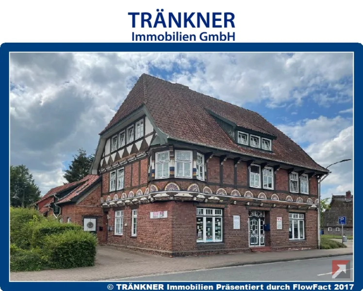 Ansicht - Haus kaufen in Beverstedt - Wohn- und Geschäftshaus mit Tradition