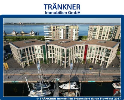 Ansicht - Wohnung kaufen in Bremerhaven - Exklusives Penthouse zwischen Yachthafen und Weser