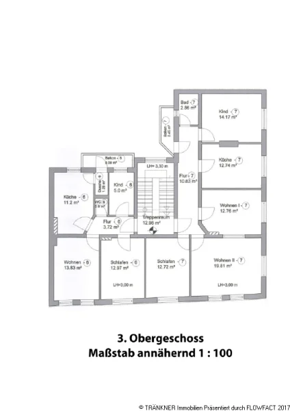 Grundriss 3 Obergeschoss