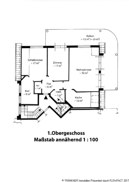 Grundriss 1 Obergeschoss