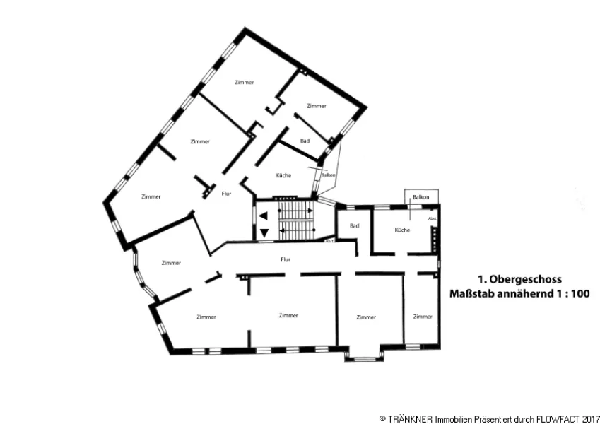 Grundriss 1 Obergeschoss