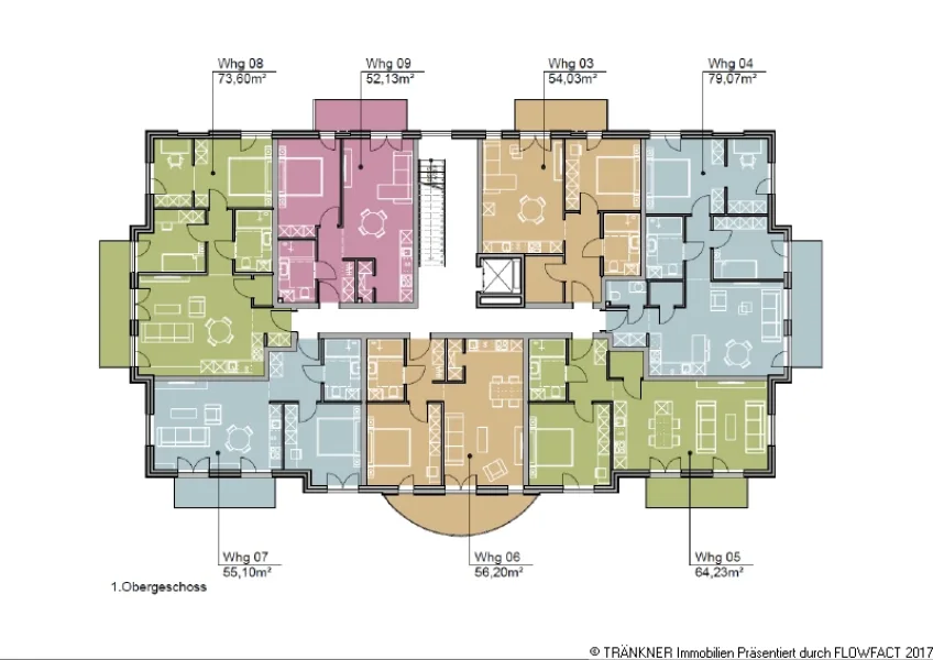 Grundriss 1 Obergeschoss