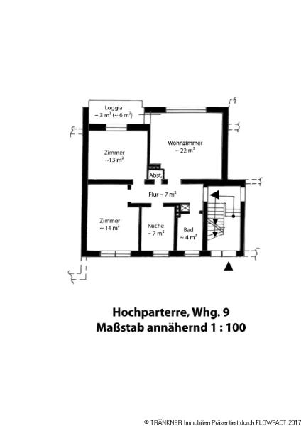 Grundriss Hochparterre