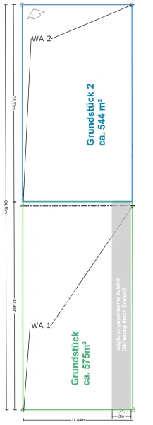 Grundstückaufteilung