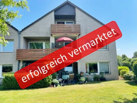 Ansicht West - Wohnung kaufen in Bad Bevensen - Gemütliche 2-Zi.-Eigentumswohnung mit Terrasse