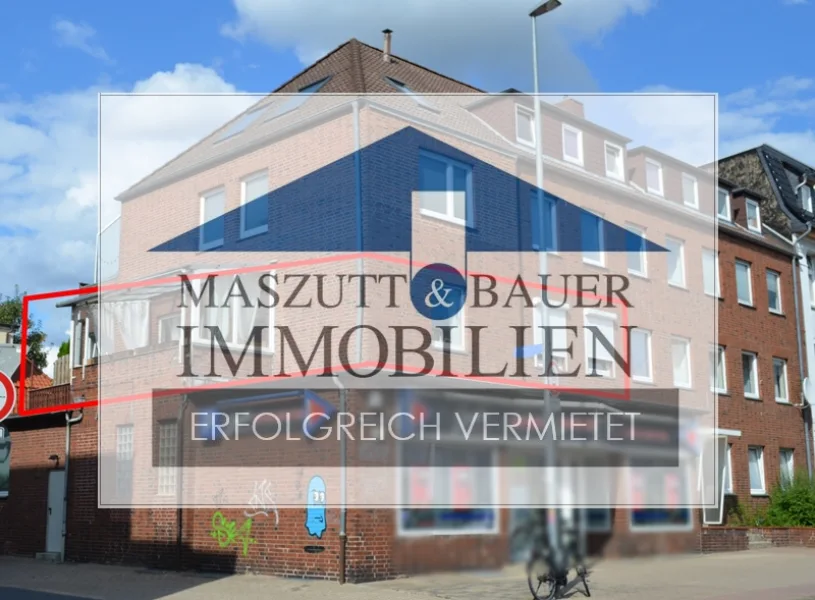 Außenansicht - Wohnung mieten in Lüneburg - VERMIETET - Gemütliche 3-Zimmer-Wohnung mit großzügigem Balkon