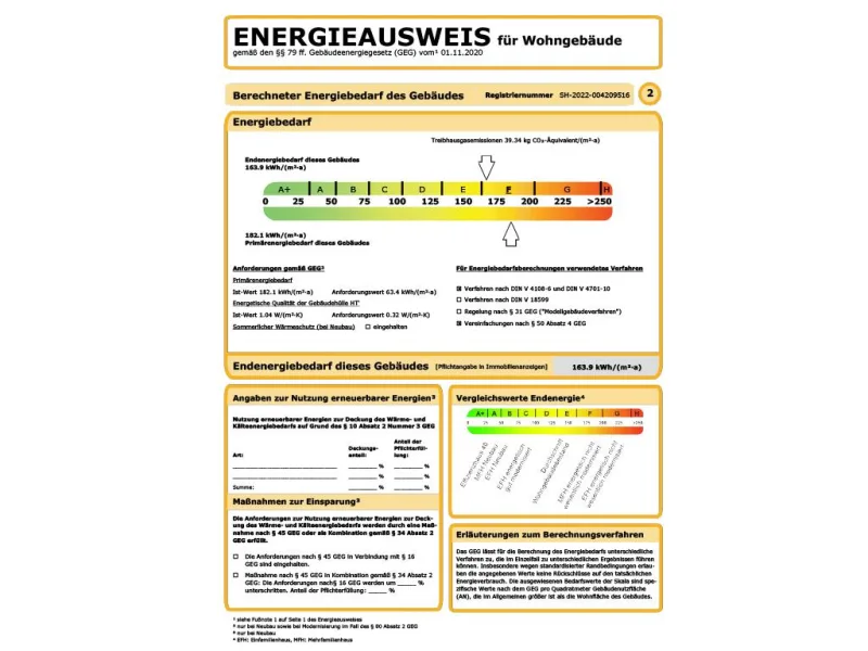 Energieausweis Wohneinheiten