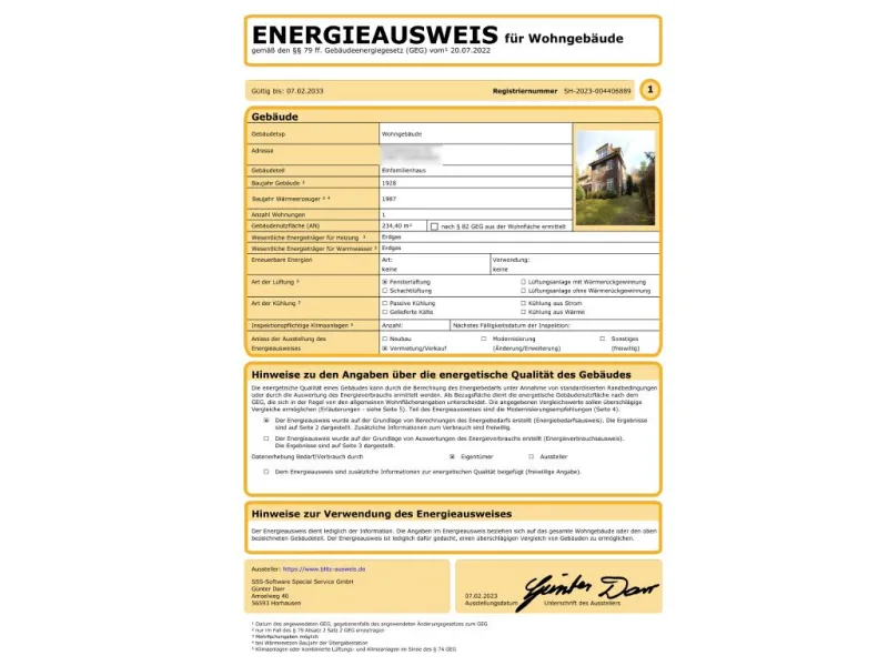 Energieausweis