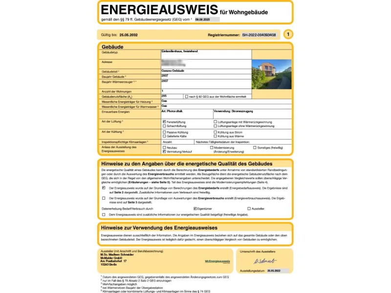 Energieausweis 