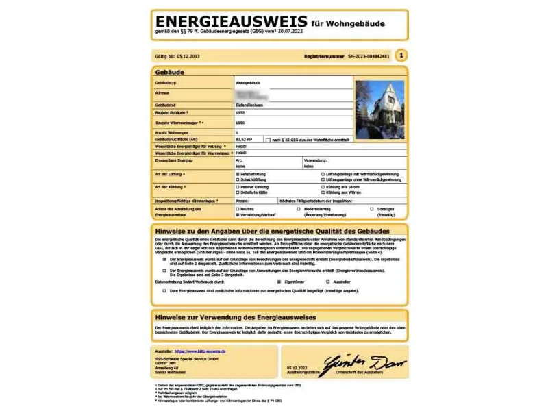 Energieausweis Altbestand