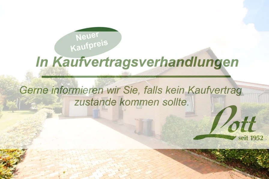  - Haus kaufen in Apen - +++ Idealer Alterswohnsitz - ebenerdiger Bungalow in zentraler Lage von Apen! +++