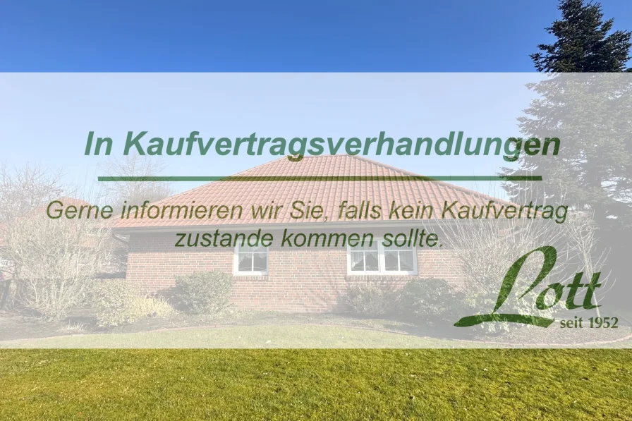  - Haus kaufen in Apen / Augustfehn - +++ Attraktiver Winkelbungalow mit ebenerdigem Raumprogramm in Augustfehn - Nähe Bahnhof! +++