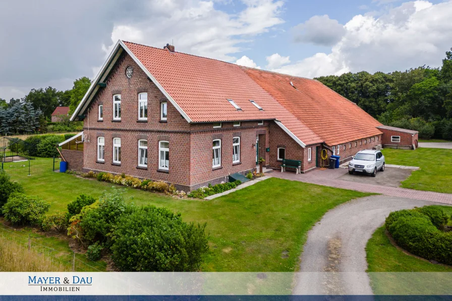 Ansicht - Haus kaufen in Wittmund - Wittmund: Gulfhof in ländlicher Lage, Obj.-Nr. 7044