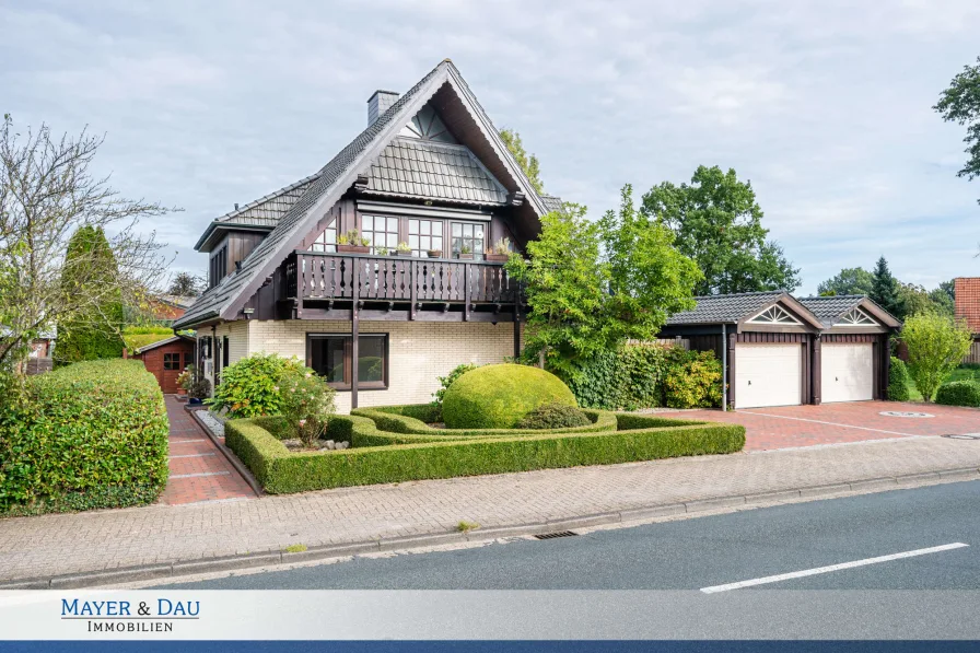 7264--02-Titelfoto - Haus kaufen in Bad Zwischenahn - Bad Zwischenahn: Zweifamilienhaus mit Blick ins Grüne, Obj. 7264