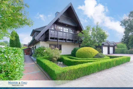 Titelbild - Haus kaufen in Bad Zwischenahn - Bad Zwischenahn: Zweifamilienhaus mit Blick ins Grüne, Obj. 7264