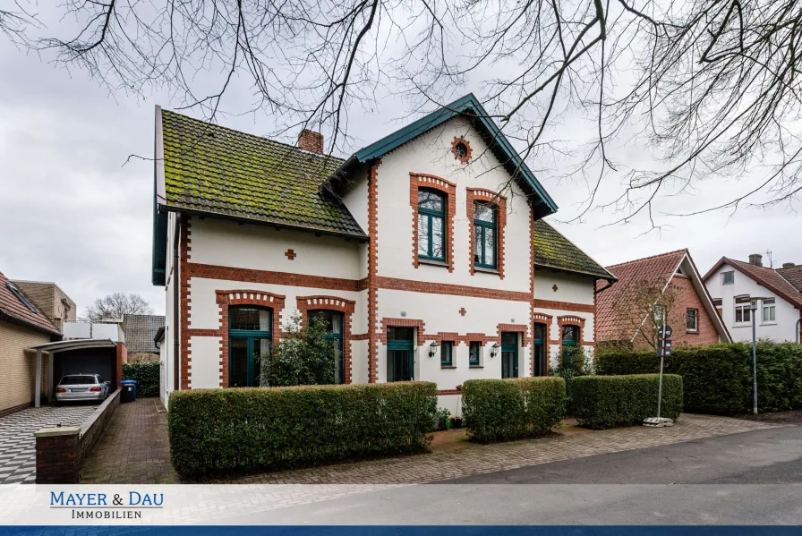 Außenansicht - Haus kaufen in Oldenburg - Oldenburg: Charmante Doppelhaushälfte in ruhiger Lage, Obj. 7457