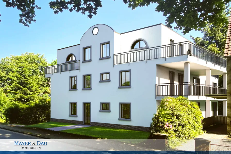 Visualisierung - Wohnung kaufen in Oldenburg - Oldenburg: Zentrumsnahe Erdgeschosswohnung mit großem Balkon, Obj. 7133
