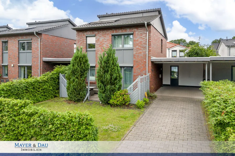 Außenansicht - Haus kaufen in Oldenburg - Oldenburg: Modernes Einfamilienhaus nach KfW 55 Standard, Obj. 7722