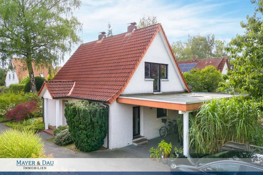 Außenansicht - Haus kaufen in Oldenburg - Oldenburg: Gemütliches Einfamilienhaus in beliebter, uninaher Lage, Obj. 7980