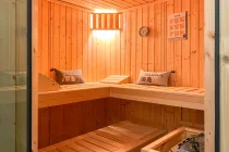 Sauna mit Aufguss- Ofen