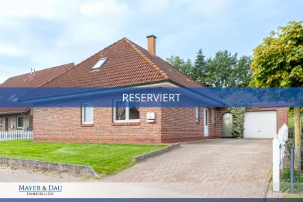 reserviert - Haus kaufen in Großefehn / Strackholt - Großefehn-Strackholt: Charmanter Bungalow in ruhiger Lage, auf großem Grundstück. Obj. 7773