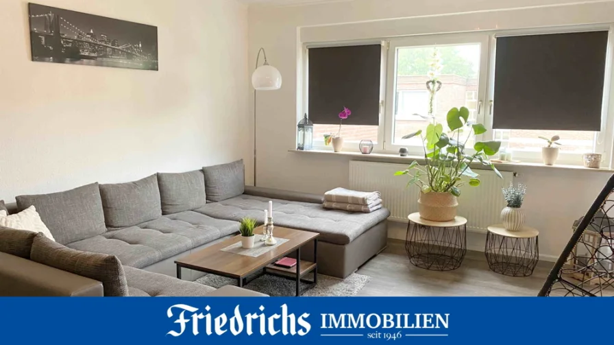  - Wohnung kaufen in Bad Zwischenahn - Charmante und komfortable 3-Zi. Obergeschosswohnung mit Balkon in zentraler Lage von Bad Zwischenahn