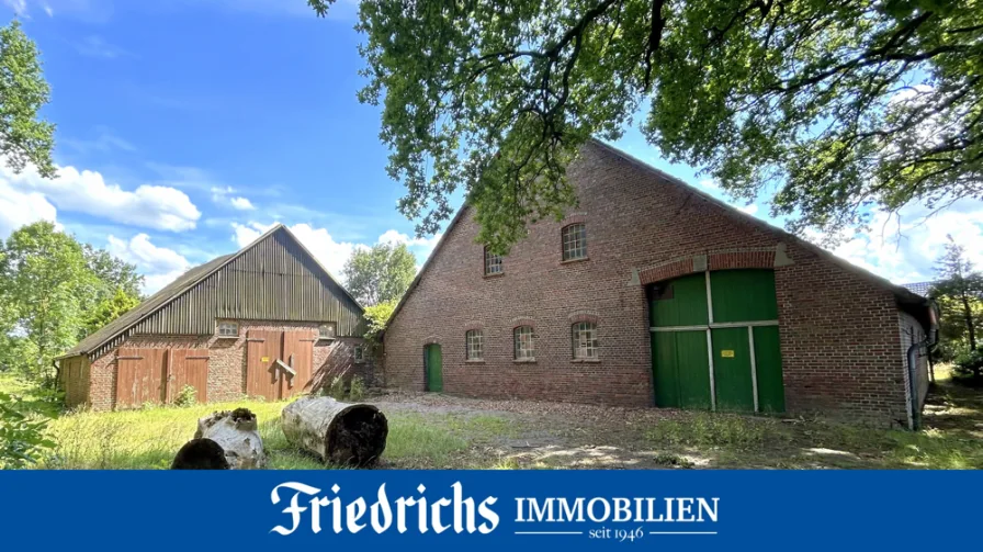  - Haus kaufen in Westerstede - Sanierungsbedürftiger, denkmalgeschützter Gulfhof - ggf. m. abtrennb. BPL - in Westerstede/Hüllstede