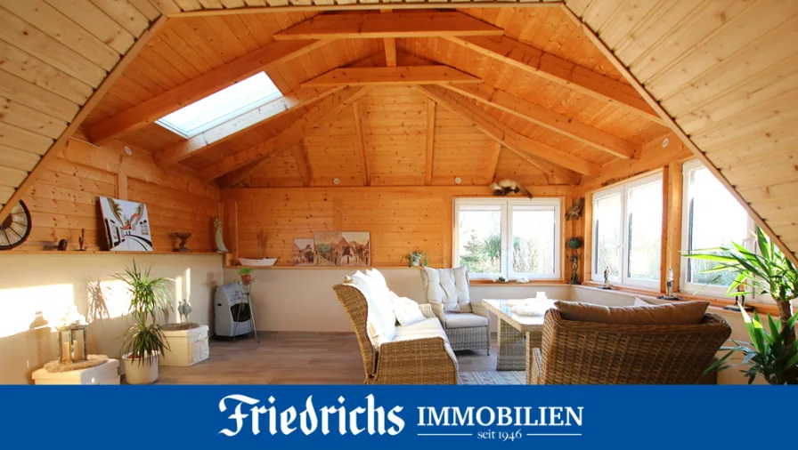  - Haus kaufen in Westerstede - Modernes Wochenendhaus mit Terrasse & Carportin idyllischer Lage am Badesee in Westerstede-Karlshof