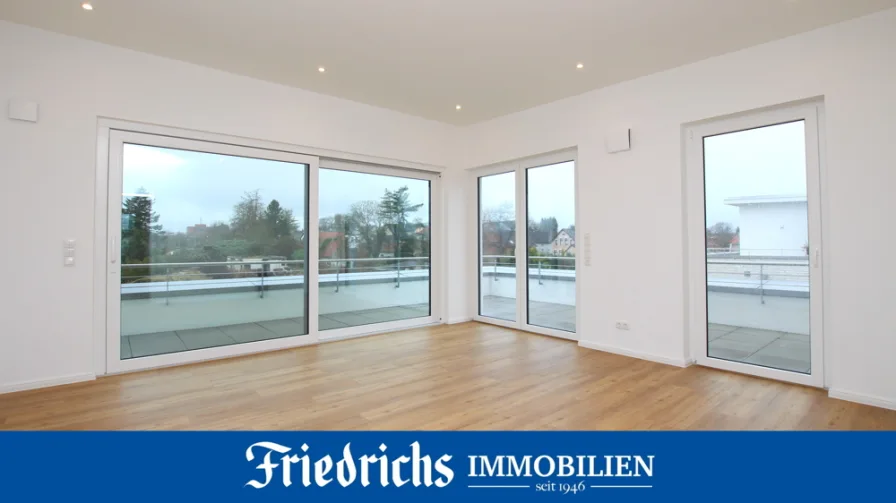  - Wohnung kaufen in Varel - Exklusive 2-Zimmer Neubau-Penthousewohnung mit Dachterrasse in zentraler Lage von Varel nahe Dangast