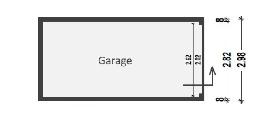 Grundriss Garage