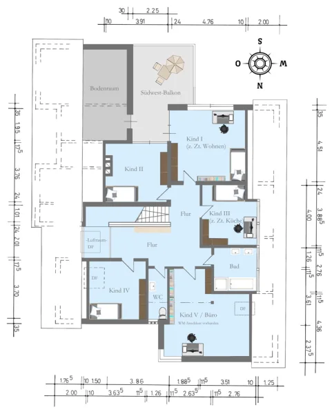 Grundriss Dachgeschoss