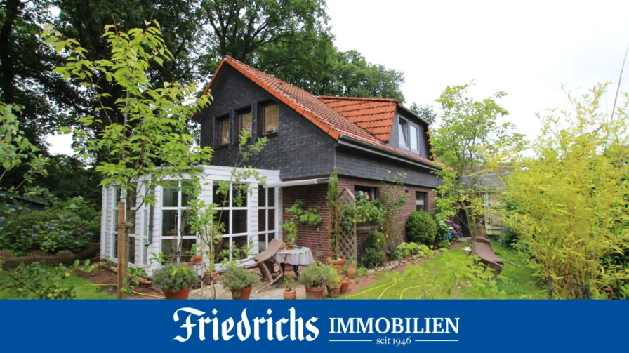  - Haus kaufen in Oldenburg - Attraktives, teilmodernisiertes Einfamilienhaus mit Garage, Carport und Wintergarten in Oldenburg