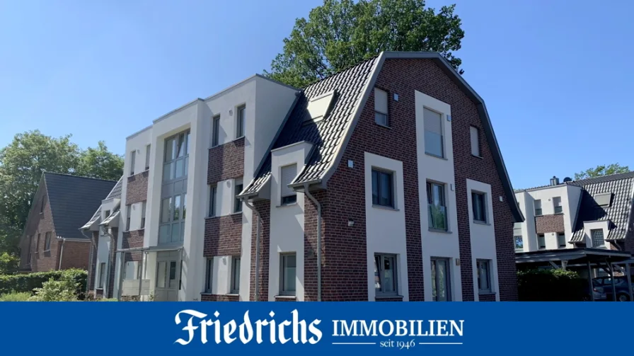  - Wohnung mieten in Hude (Oldenburg) - Moderne und altersgerechte EG-Wohnung mit Terrasse und Carport in zentraler Wohnlage von Hude