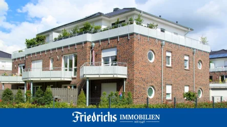  - Wohnung mieten in Edewecht - Obergeschosswohnung mit Balkon, Garage und Kellerraum in Edewecht - zentrale Lage