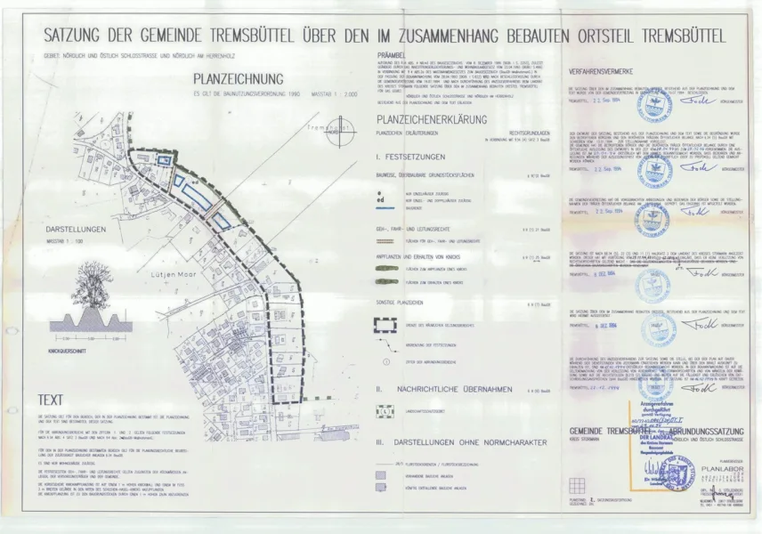 Auszug aus B-Plan 