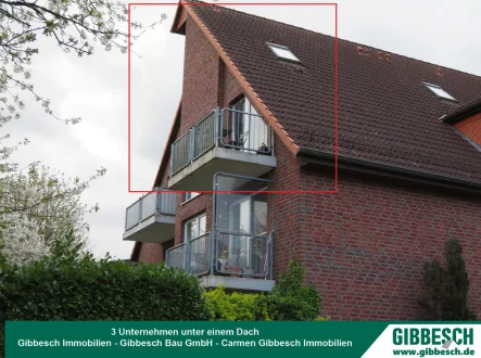 Aussenansicht  - Wohnung kaufen in Bargteheide - Helle Dachgeschoss - Eigentumswohnung in zentraler Lage von Bargteheide (vermietet)