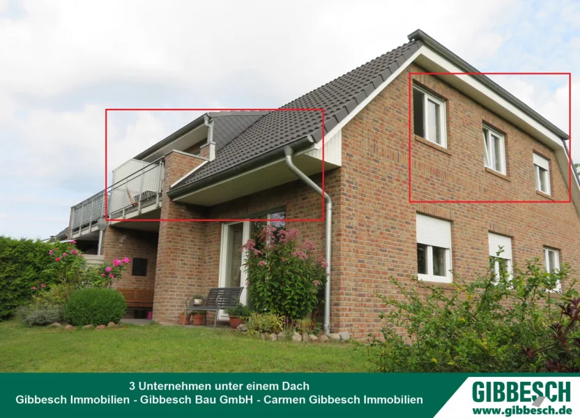 Aussenansicht  - Wohnung kaufen in Delingsdorf - Schicke Dachgeschosswohnung mit Loggia in kleiner Wohnanlage