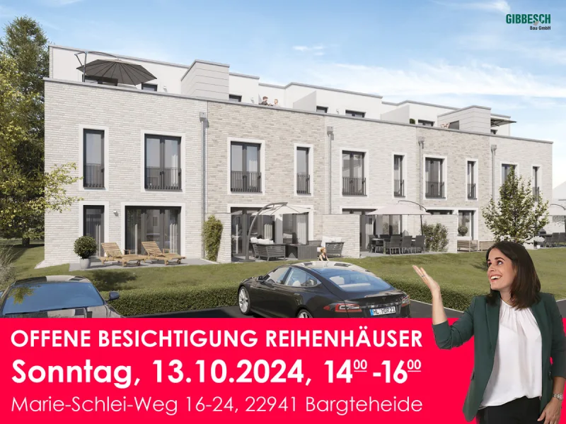 Titelbild - Haus kaufen in Bargteheide - Offene Besichtigung am 13.10.24: Ihr perfektes Townhouse - zentrumsnah und ruhig.