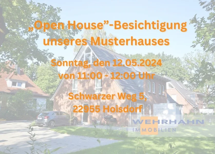 Open-House - Haus kaufen in Hoisdorf - Neubau einer familienfreundlichen Doppelhaushälfte mit gehobener Ausstattung (WE1)