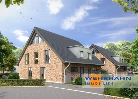 Titelbild - Haus kaufen in Ahrensburg - Sehr großzügige Neubau-DHH in Sackgassenlage mit PV-Anlage und Wärmepumpe